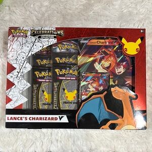 Pokemon Lance's Charizard V Trading Card Set
